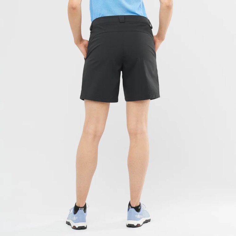 Black Salomon Outrack Women's Running Shorts | IE YN4159